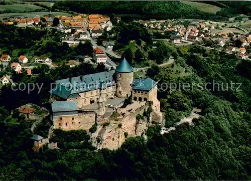 AK / Ansichtskarte Waldeck_Edersee Schloss Fliegeraufnahme Waldeck Edersee