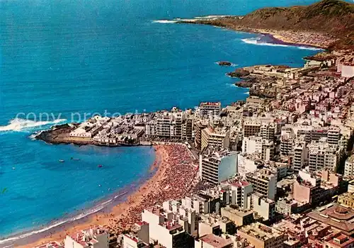 AK / Ansichtskarte Las_Canteras Vista parcial y la playa vista aerea Las_Canteras