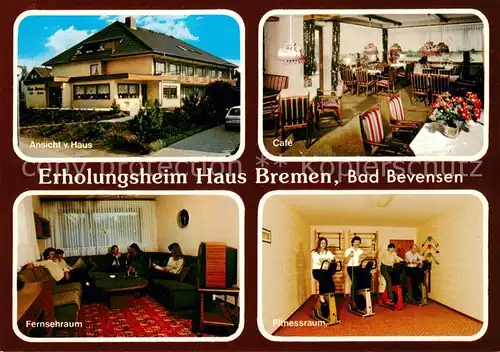 AK / Ansichtskarte Bad_Bevensen Erholungsheim Haus Bremen Cafe Fernsehraum Fitnessraum Bad_Bevensen