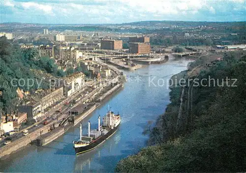 AK / Ansichtskarte Bristol_UK River Avon from Clifton Suspension Bridge 