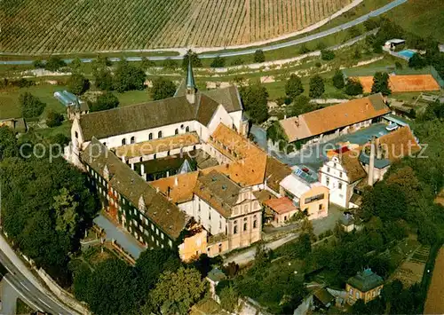 AK / Ansichtskarte Wertheim_Main Ehem Zisterzienser Abtei zu Bronnbach Fliegeraufnahme Wertheim Main