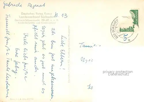 AK / Ansichtskarte Bad_Duerrheim Kinderheilstaette und Kindersolbad des DRK LV Suedbaden Fliegeraufnahme Bad_Duerrheim