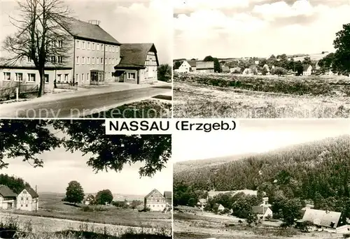AK / Ansichtskarte Nassau_Erzgebirge Teilansichten Landschaftspanorama Nassau Erzgebirge