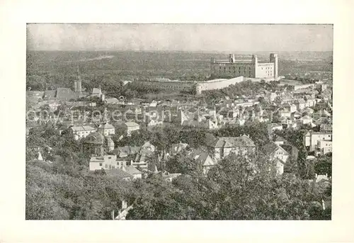 AK / Ansichtskarte Bratislava_Pressburg_Pozsony Stadtpanorama Burg Bratislava Altstadt 