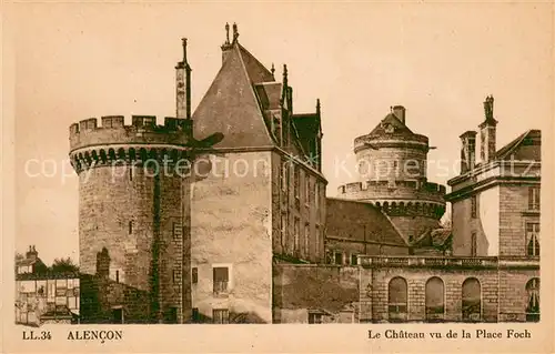 AK / Ansichtskarte Alencon_61 Chateau vu de la Place Foch 