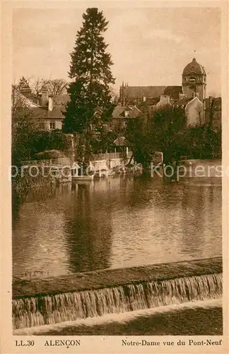 AK / Ansichtskarte Alencon_61 Notre Dame vue du Pont Neuf 