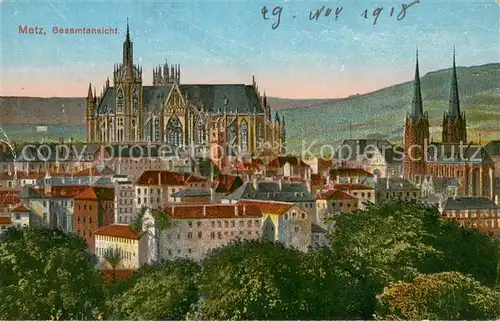 AK / Ansichtskarte Metz_Moselle Gesamtansicht Metz_Moselle