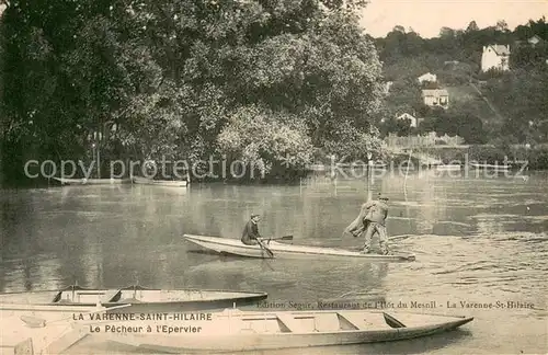 AK / Ansichtskarte Varenne_Saint_Hilaire_La Le Pecheur  Varenne_Saint_Hilaire_La