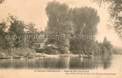 AK / Ansichtskarte La_Varenne Chennevieres Hotel de l`Ecu de France La_Varenne Chennevieres