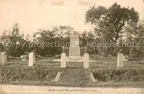 AK / Ansichtskarte Bure_Orne Monument de Fantin Latour Bure_Orne