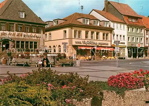 AK / Ansichtskarte Bad_Koenigshofen Marktplatz mit Schlundhaus Bad_Koenigshofen