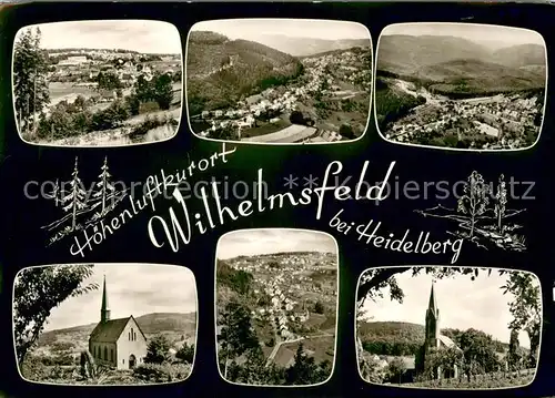 AK / Ansichtskarte Wilhelmsfeld Panorama Kirchen Wilhelmsfeld