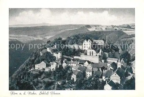 AK / Ansichtskarte Kirn_Nahe Schloss Dhaun Fliegeraufnahme Kirn_Nahe