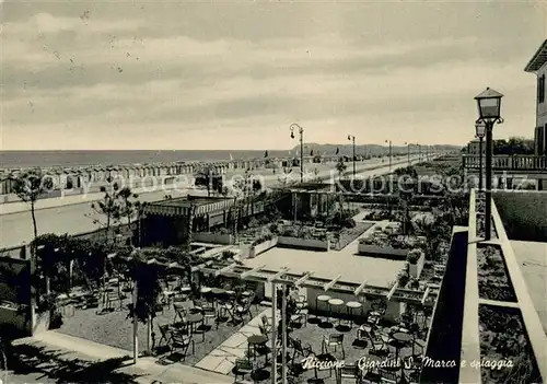 AK / Ansichtskarte Riccione Giardini San Marco e spiaggia Riccione