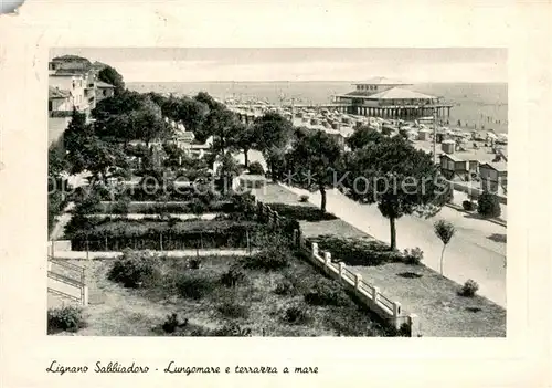 AK / Ansichtskarte Lignano_Sabbiadoro Lungomare e terrazza a mare Lignano Sabbiadoro