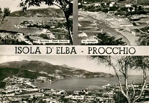 AK / Ansichtskarte Procchio_Isola_d_Elba Spartaia Hotel Desiree La spiaggia Il golfo 