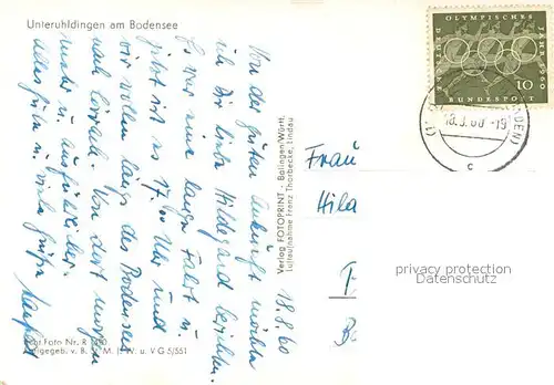 AK / Ansichtskarte Unteruhldingen_Bodensee Fliegeraufnahme 