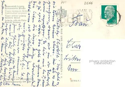 AK / Ansichtskarte Leipzig Grimmaische Strasse Leipzig
