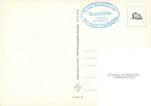 AK / Ansichtskarte Blaueishuette_Berchtesgaden Panorama mit Hochkalter  