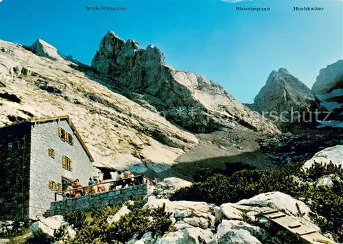 AK / Ansichtskarte Blaueishuette_Berchtesgaden mit Schaertenspitze und Hochkalter 