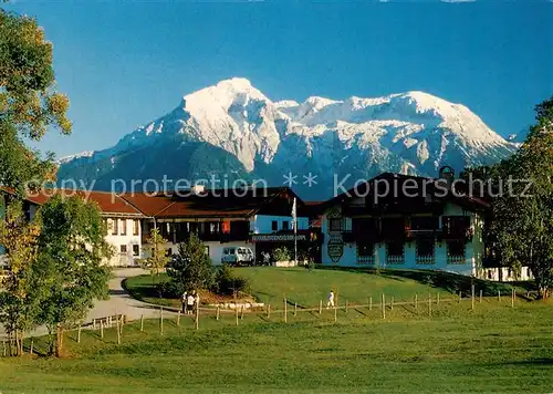 AK / Ansichtskarte Bischofswiesen Rehabilitationsklinik Loipl mit Hohem Goell Bischofswiesen