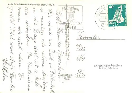 AK / Ansichtskarte Bad_Feilnbach Fliegeraufnahme mit Wendelstein Bad_Feilnbach