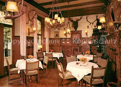 AK / Ansichtskarte Assmannshausen_Rhein Gasthof Krone Gaststube Assmannshausen Rhein