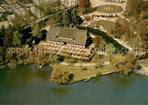 AK / Ansichtskarte Barmstedt Rantzauer Seegaststaette Fliegeraufnahme Barmstedt