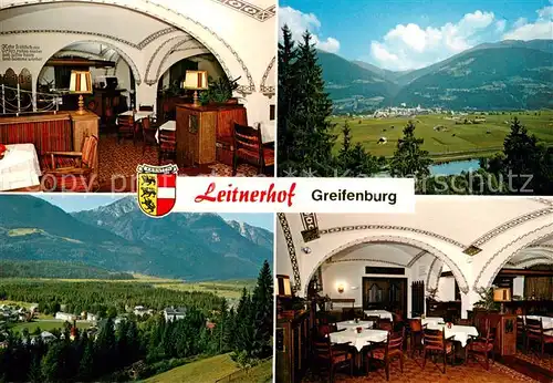 AK / Ansichtskarte Greifenburg Leitnerhof Gastraeume Panorama Greifenburg