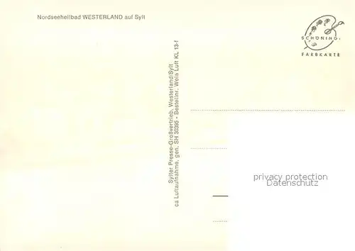 AK / Ansichtskarte Westerland_Sylt Fliegeraufnahme Westerland_Sylt