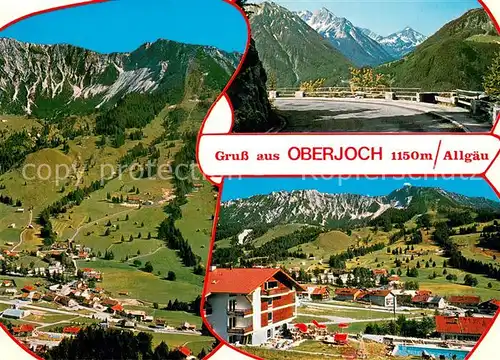 AK / Ansichtskarte Oberjoch Fliegeraufnahme Strasse Panorama Oberjoch