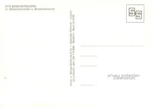 AK / Ansichtskarte Benediktbeuern Salesianerkloster und Benediktenwand Fliegeraufnahme Benediktbeuern