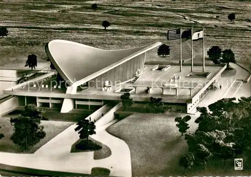 AK / Ansichtskarte Tiergarten_Berlin Modell der Kongresshalle aus der Vogelperspektive Tiergarten Berlin