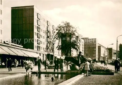 AK / Ansichtskarte Leipzig Georgiring Wasserspiele Messestadt Leipzig