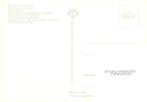 AK / Ansichtskarte Leipzig Messehaus am Markt Messestadt Nachtaufnahme Leipzig