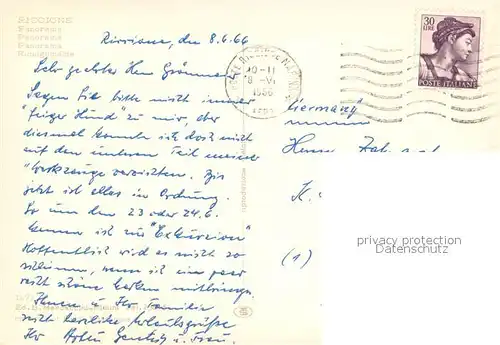 AK / Ansichtskarte Riccione Panorama Hotel Swimming Pool Strand Riccione