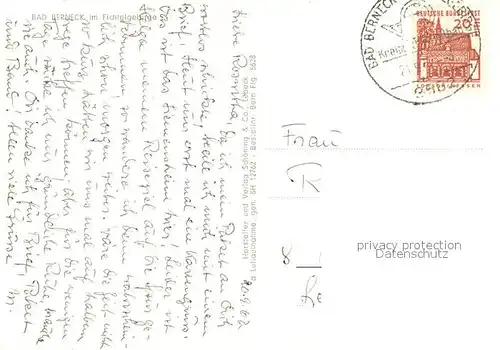 AK / Ansichtskarte Bad_Berneck Kneipp Heilbad Kurhaus Fliegeraufnahme Bad_Berneck