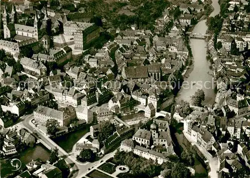 AK / Ansichtskarte Bamberg Domplatz Brueckenrathaus Kleinvenedig Fliegeraufnahme Bamberg