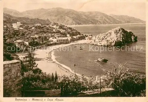 AK / Ansichtskarte Taormina_Sizilien Mazzaro e Capo Alessio Taormina Sizilien