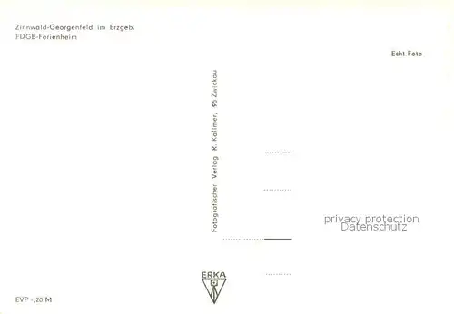 AK / Ansichtskarte Zinnwald Georgenfeld FDGB Ferienheim Zinnwald Georgenfeld