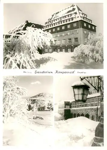 AK / Ansichtskarte Altenberg_Erzgebirge Sanatorium Raupennest im Winterzauber Altenberg Erzgebirge