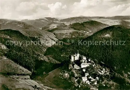 AK / Ansichtskarte Burg_Lauenstein_Frankenwald Fliegeraufnahme Burg_Lauenstein