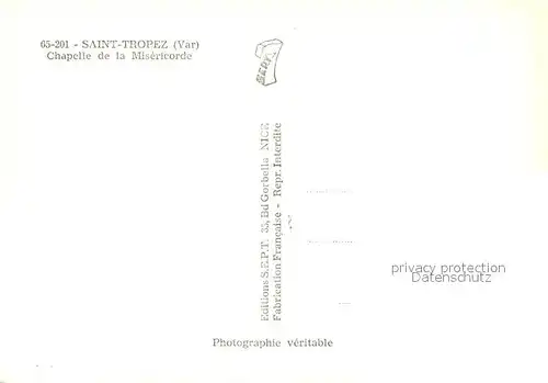 AK / Ansichtskarte Saint_Tropez_Var Chapelle de la Misericorde Saint_Tropez_Var