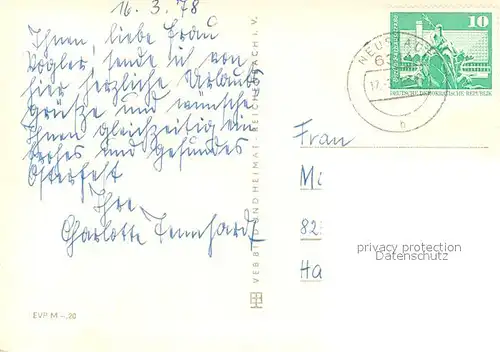 AK / Ansichtskarte Neustadt_Rennsteig Erholungsheim Haus Edelweiss Kinderferienlager Dreiherrnstein Tannengrund Bahnhofstrasse Hoehenluftkurort Neustadt_Rennsteig