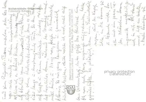 AK / Ansichtskarte Goessweinstein Wallfahrtskirche Fraenkische Schweiz Goessweinstein