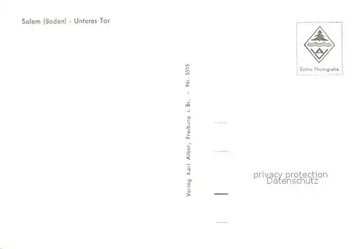 AK / Ansichtskarte Salem_Baden Unteres Tor Salem_Baden