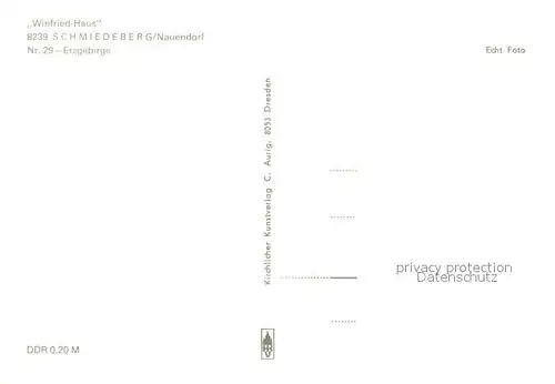 AK / Ansichtskarte Schmiedeberg _Dippoldiswalde Winfried Haus Schmiedeberg 