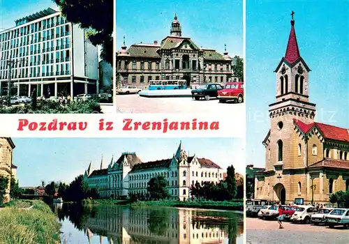 AK / Ansichtskarte Zrenjanin Stadtansichten Kirche Schloss Zrenjanin