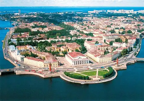 AK / Ansichtskarte St_Petersburg_Leningrad Wassili Insel Fliegeraufnahme St_Petersburg_Leningrad
