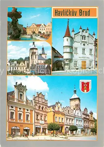 AK / Ansichtskarte Havlickuv_Brod_Nemecky_Brod Motive Innenstadt Havlickuv_Brod